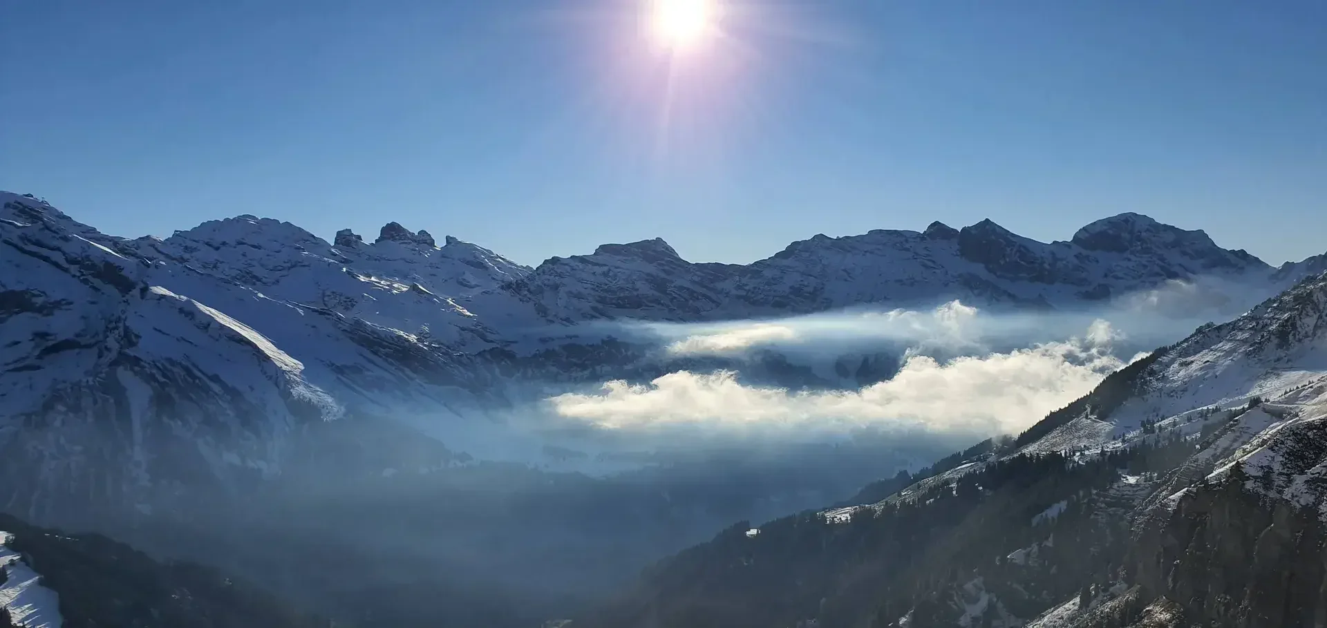 Alpine view of Engelberg for Tannenboden Chalet Engelberg page section